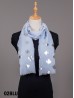 Foil Maple Leaf Print Scarf